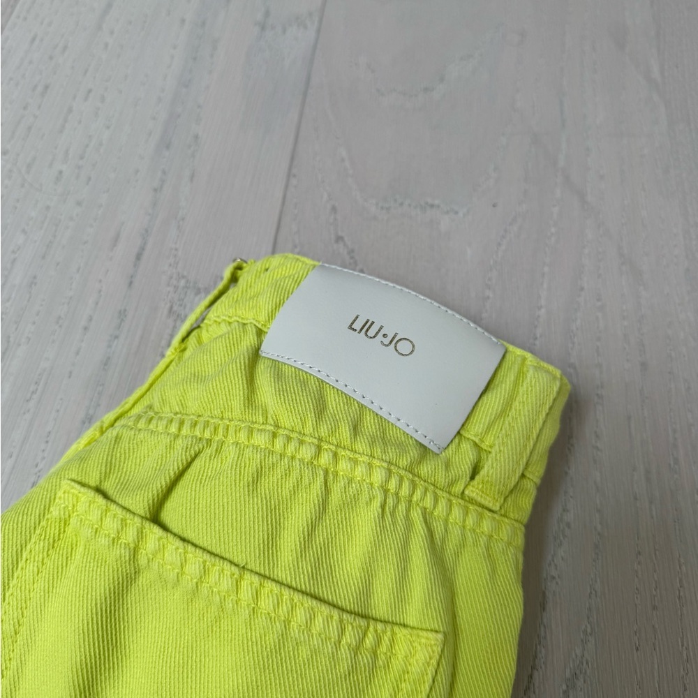 Liu Jo Neon Yellow/Lime Green Straight-Leg Pants Size 28 - Picture 6 of 7